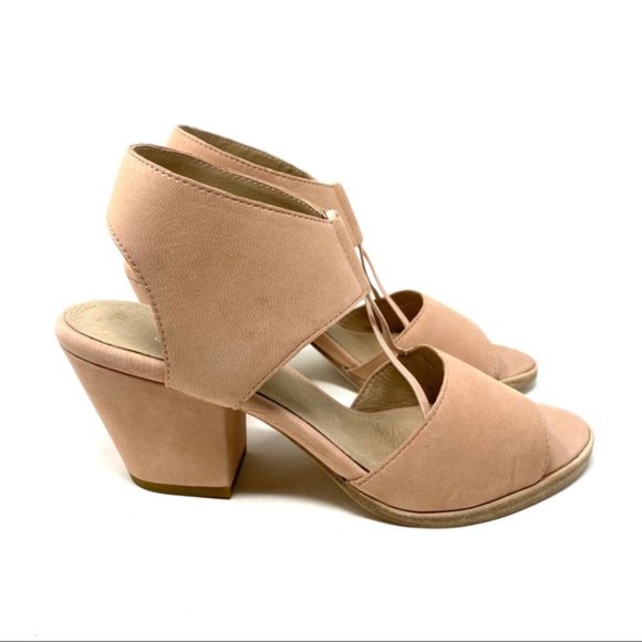 Eileen Fisher Doe Sandal Lino Size 8 Block Heel - Picture 4 of 11